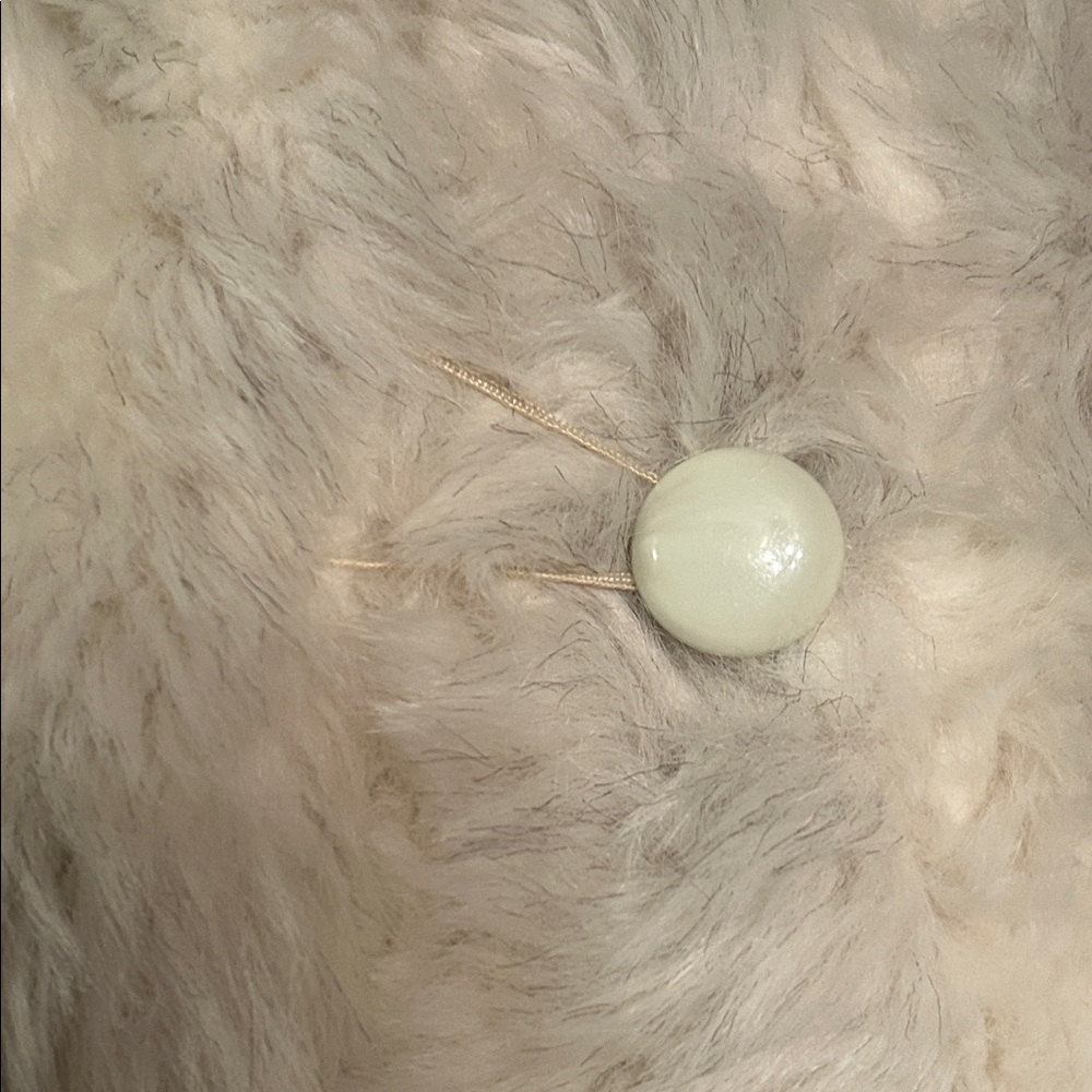 Intrigue Cream Faux Fur Pea Coat - Picture 7 of 15